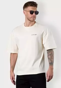 Базовая футболка DISCREET OVERSIZED ESTEEM, бежевый