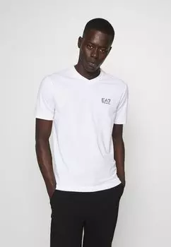 Базовая футболка EA7 Emporio Armani, белая