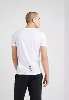 Базовая футболка EA7 Emporio Armani, белая