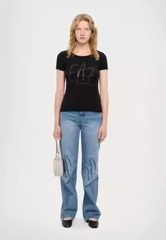 Базовая футболка EA7 Emporio Armani, черный