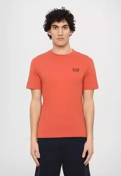 Базовая футболка EA7 Emporio Armani, оранжевый