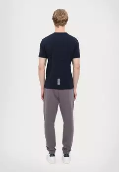 Базовая футболка EA7 Emporio Armani, темно-синий