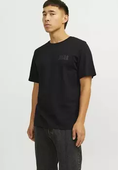 Базовая футболка ECORP LOGO SS O-NECK NOOS PLS Jack & Jones, черный