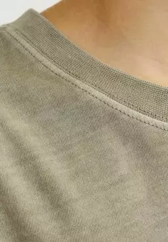 Базовая футболка EINFARBIG Jack & Jones Junior, цвет Mottled Olive