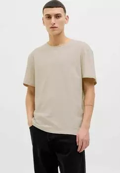 Базовая футболка EINFARBIG RUNDHALS Jack & Jones, молочный