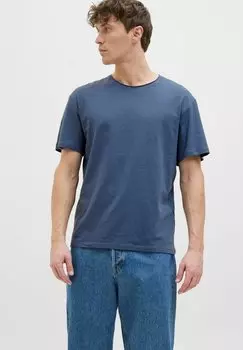 Базовая футболка EINFARBIG RUNDHALS Jack & Jones, темно-синий
