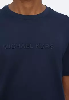 Базовая футболка EMBOSSED LOGO TEE Michael Kors, темно-синий