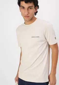 Базовая футболка EMBROIDERED Lyle & Scott, темно-синий