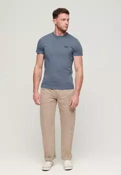 Базовая футболка EMBROIDERED Superdry, синий