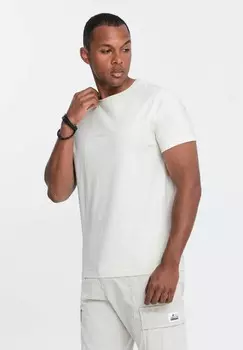 Базовая футболка EMBROIDERY Ombre, кремовый