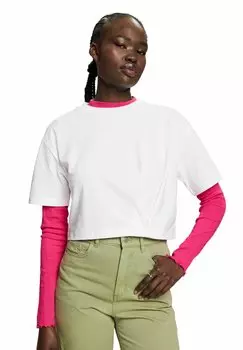 Базовая футболка Esprit, белый