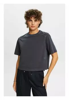 Базовая футболка Esprit, цвет anthracite