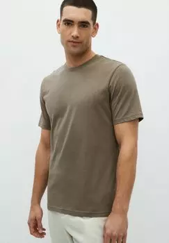 Базовая футболка Essential Crew Neck Regular Next, цвет neutral brown