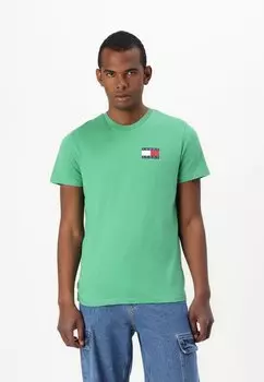 Базовая футболка ESSENTIAL FLAG TEE Tommy Jeans, зеленый