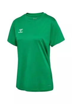 Базовая футболка ESSENTIAL Hummel, неоновый зеленый