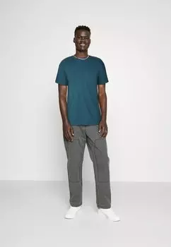 базовая футболка Essential Multipack Longlife 5 Pack Abercrombie & Fitch, цвет casual black/belgian block/urban chic/jadeite/white