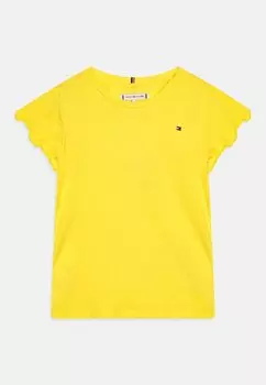 Базовая футболка Essential Ruffle Sleeve Tommy Hilfiger, цвет light dahlia