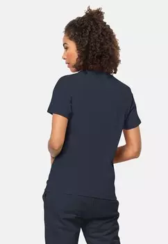 Базовая футболка ESSENTIAL T W Jack Wolfskin, темно-синий деним