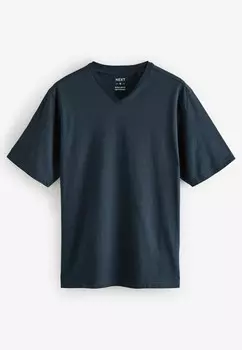 Базовая футболка ESSENTIAL V-NECK T-SHIRTS 6 PACK. REGULAR FIT Next, черный