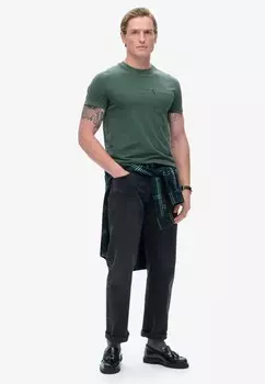 Базовая футболка ESSENTIAL WASHED Superdry, зеленый