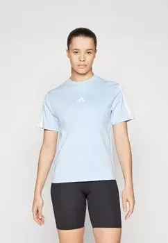 Базовая футболка ESSENTIALS 3 STRIPES adidas Sportswear, светло-голубой