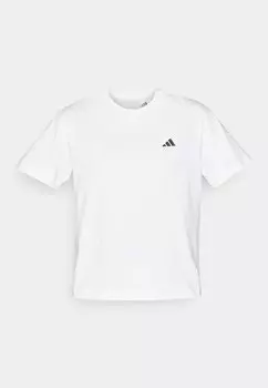Базовая футболка Essentials Small Logo adidas Sportswear, белая
