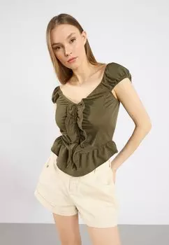 Базовая футболка Even&Odd, оливковый