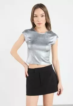 Базовая футболка Even&Odd, серебряный