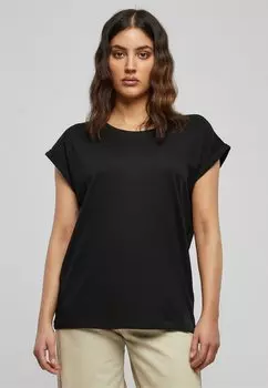 базовая футболка Extended Shoulder 2-Pack Urban Classics, цвет black black