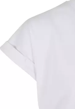 Базовая футболка Extended Shoulder Tee 2-Pack Urban Classics, белая девчачья розовая