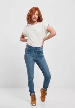 Базовая футболка Extended Shoulder Urban Classics, светло-серая