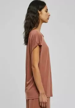 Базовая футболка Extended Shoulder Urban Classics, терракотовый