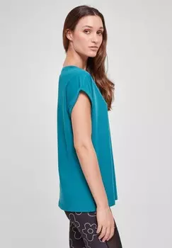 Базовая футболка EXTENDED SHOULDER Urban Classics, зеленый