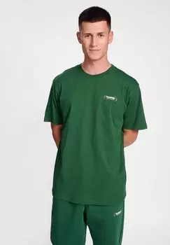 Базовая футболка FELIX LOOSE TEE Hummel, цвет dark green