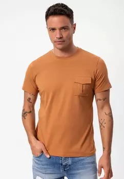 Базовая футболка FILO POCKET DETAILED REGULAR FIT anou anou, цвет Tan