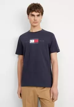 Базовая футболка Flag Tee Tommy Hilfiger, цвет desert sky