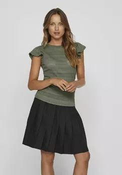 Базовая футболка FLGELRMEL VILA, цвет Laurel Wreath