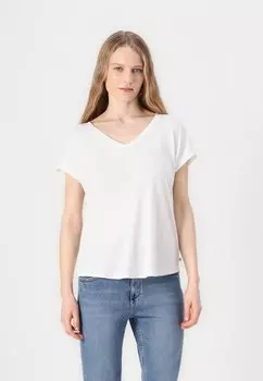 Базовая футболка FLUENT V NECK TOM TAILOR DENIM, белый