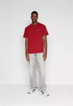 Базовая футболка ФУТБОЛКА BADGE UNISEX Tommy Jeans, красный магма