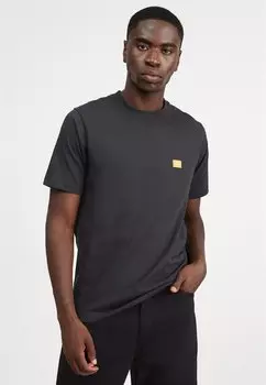 базовая футболка ФУТБОЛКА FRAUD LOGO TEE Mads Nrgaard, черная