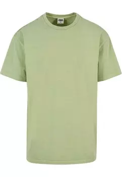 Базовая футболка ФУТБОЛКА HEAVY ACID WASH Urban Classics, винтажный зеленый
