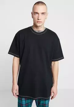 Базовая футболка ФУТБОЛКА HEAVY OVERSIZED CONTRAST STITCH Urban Classics, черная