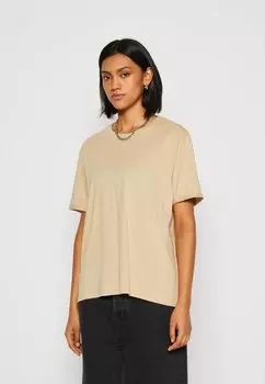 Базовая футболка ФУТБОЛКА SMALL LOGO Moss Copenhagen, бежевая