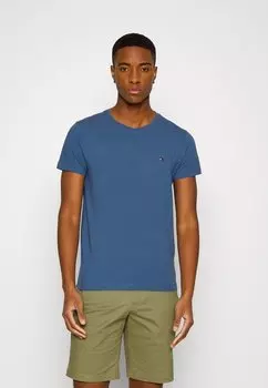 Базовая футболка ФУТБОЛКА STRETCH SLIM FIT Tommy Hilfiger, синее побережье