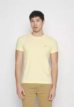 Базовая футболка ФУТБОЛКА STRETCH SLIM FIT Tommy Hilfiger, кремовый