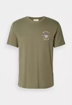Базовая футболка GANT, оливковый
