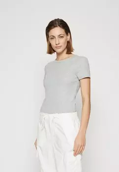 Базовая футболка GAP, цвет heather grey