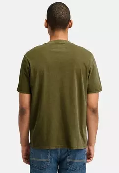 Базовая футболка GARMENT DYE CHEST TEE Timberland, оливковый
