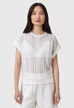 Базовая футболка GIANA CROCHET AllSaints, белый