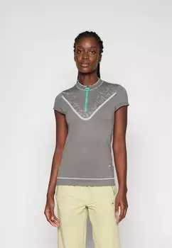 Базовая футболка GOLF adidas by Stella McCartney, антрацит